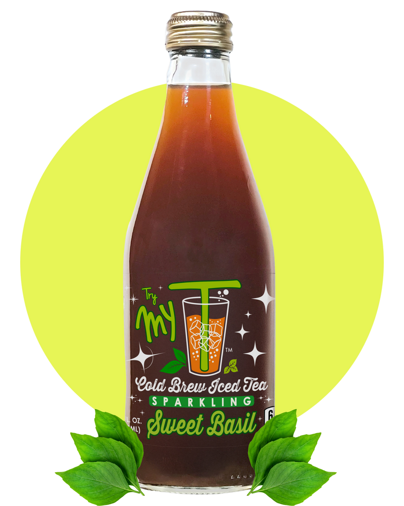 MY T Sparkling Sweet Basil 12-pack (Glass)